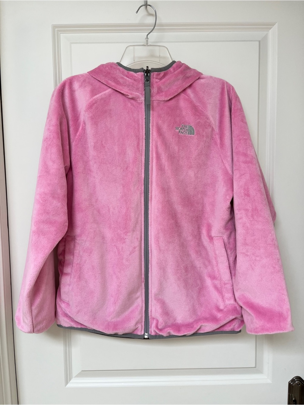 The North Face Girls' Pink 2-in-1 Reversible Hooded Jacket